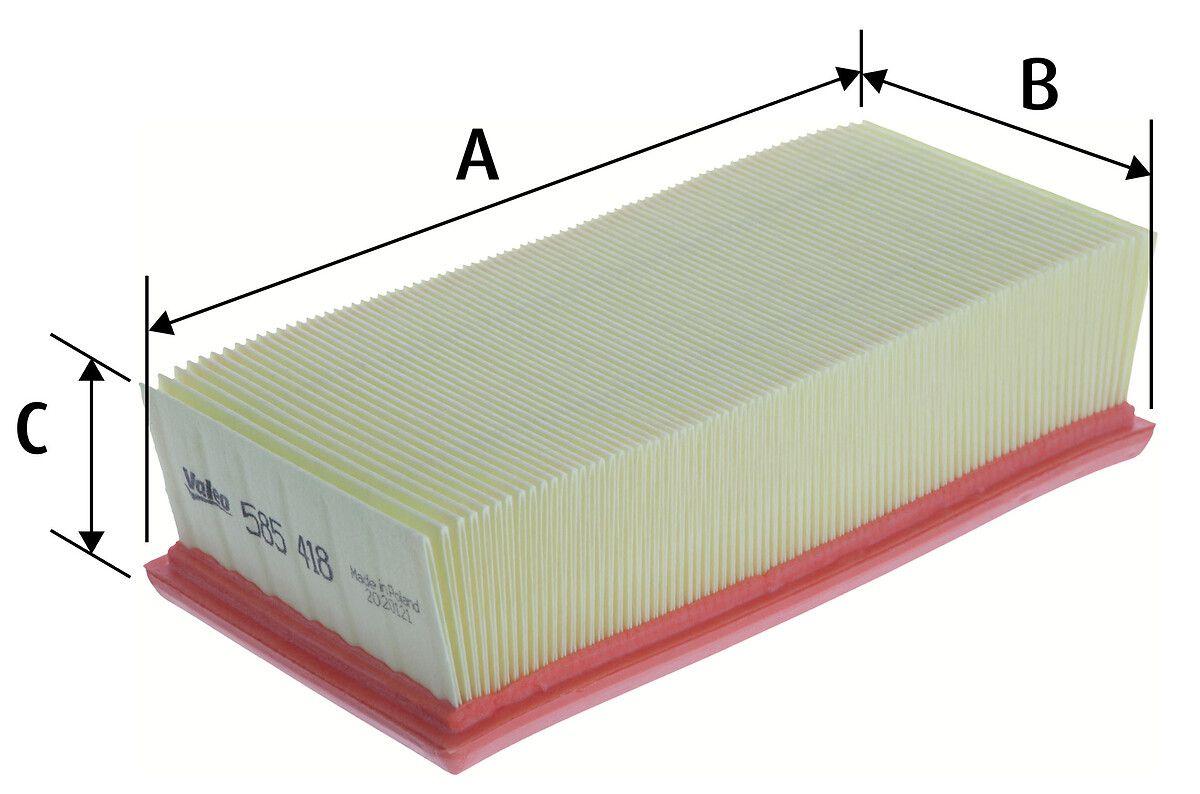 Valeo 585418 Air Filter (Citroen C-Elysee) — Air & Cabin Filters