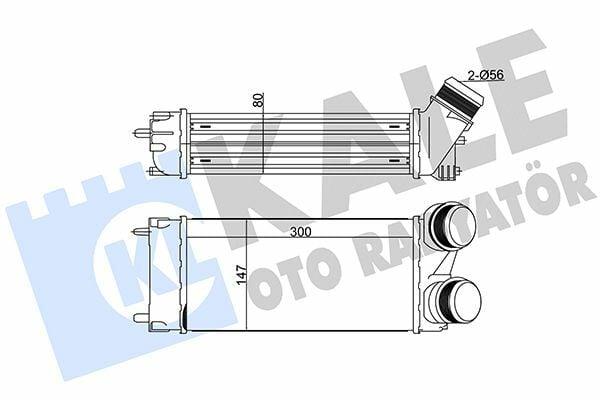Intercoll Kale Turbo Cooling Radiator for P308 P3008 P5008 C4 — Radiators & Fans