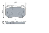 BOSCH 0986494777 Front Brake Pads - Low-Metallic Material