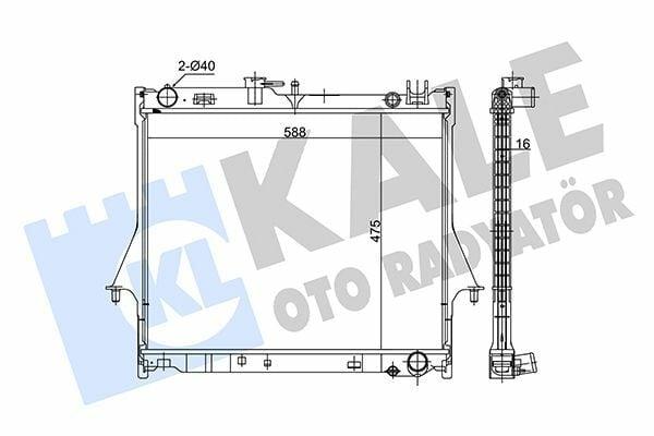 Kale Motor Cooler Radiator for Isuzu D-Max 2004-2012 - Deep Fit and Durable Design — Radiators & Fans