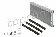 topran audi a6 a7 radiator front view, topran audi a6 a7 radiator side view, installation kit for topan radiator TOPRAN Audi A6 2011-2018 & A7 2011-2018 Calorifier Radiator - High-Quality Aluminum for Car Owners TOPRAN Audi A6 A7 Radiator | 2011-2018 Models topran, audi-radiator, calorifier, 2011-2018, heating-system, car-owners, audi-a6, audi-a7, replacement-parts, ai-generated