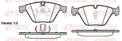 REMSA 0857.20 Brake Pad 5 Gran Turismo 10 09 — Brake Pads