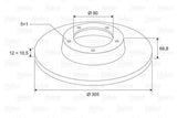VALEO 186740 Brake Discs - Master II Minibuses — Brake Rotors & Drums