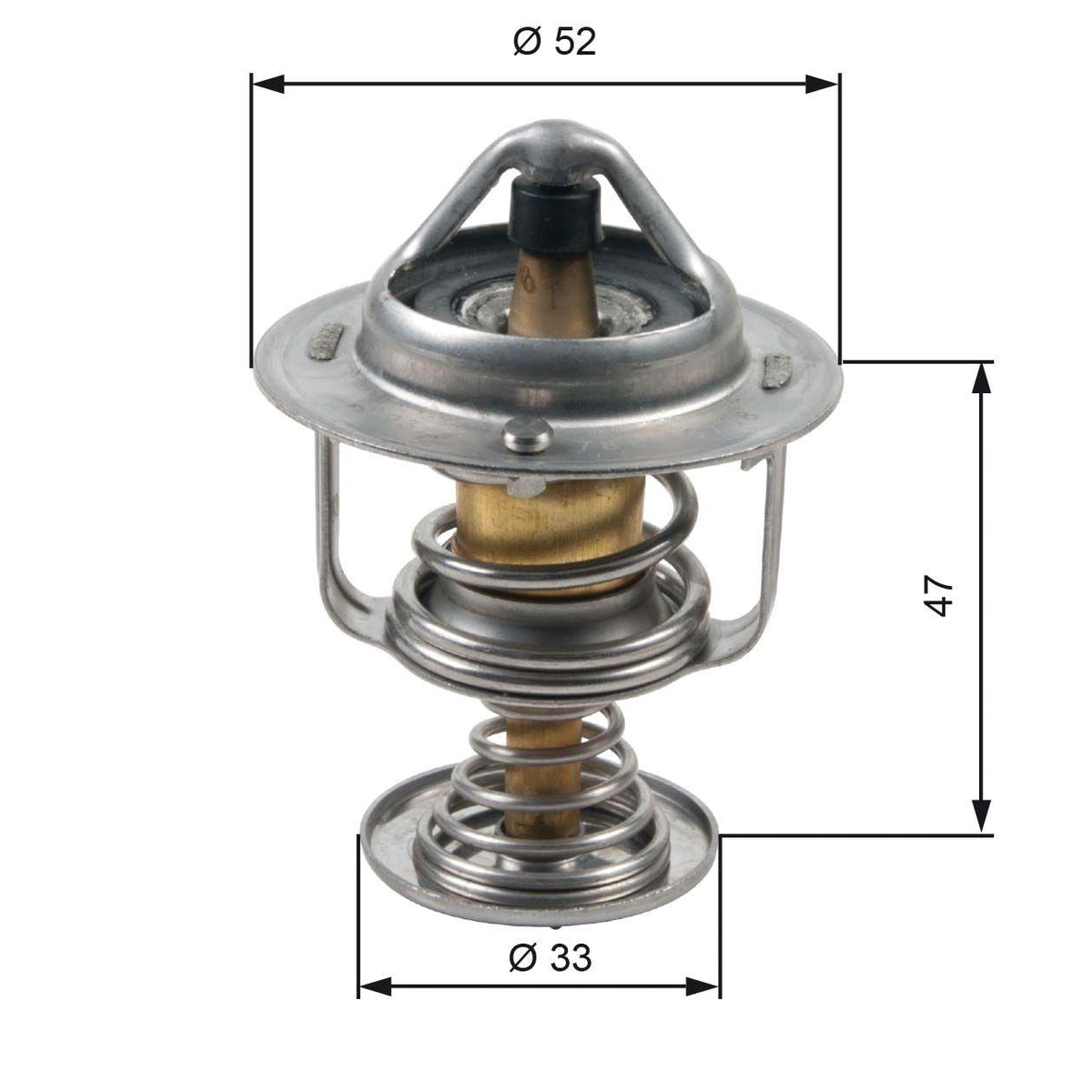 Gates TH30580G1 Thermostat 88 °C 1.0 107 108 384F Euro 4 — Water Pump & Thermostat