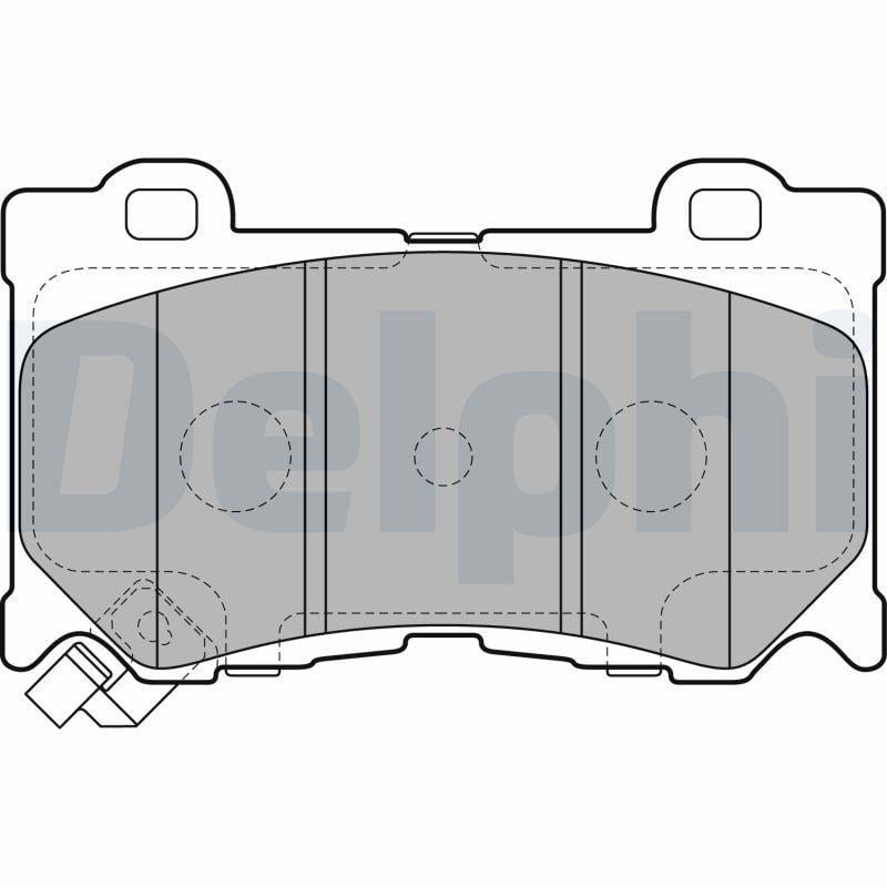 Delphi LP2156 Front Brake Pads for 370Z Coupe and Roadster