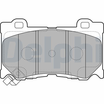 Delphi LP2156 Front Brake Pads for 370Z Coupe and Roadster