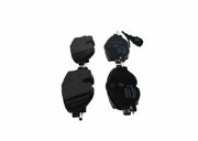 BOSCH Brake Pad Set 0986495347 for Golf VII Sharan Leon, Close-up of BOSCH Brake Pads with integrated wear sensor BOSCH Brake Pad Set 0986495347 - Low-Metallic Material for Golf VII, Sharan, and Leon | Front Brake Pads BOSCH Brake Pad Set for 13 Golf VII & Sharan bosch, brake-pad-set, braking-performance, car-maintenance, golf-vii-parts, sharan-parts, leon-parts, low-metallic, car-owners, ai-generated