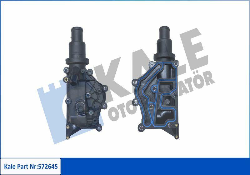 kale thermostat 89c for renault vehicles, front view of kale thermostat KALE Thermostat 89°C - Compatible with Clio, Megane, Fluence, Laguna | 1.6 16V KALE Thermostat 89°C for Renault Models kale, thermostat, 89c, automotive, renault, car-parts, engine-parts, car-owners, mechanics, ai-generated