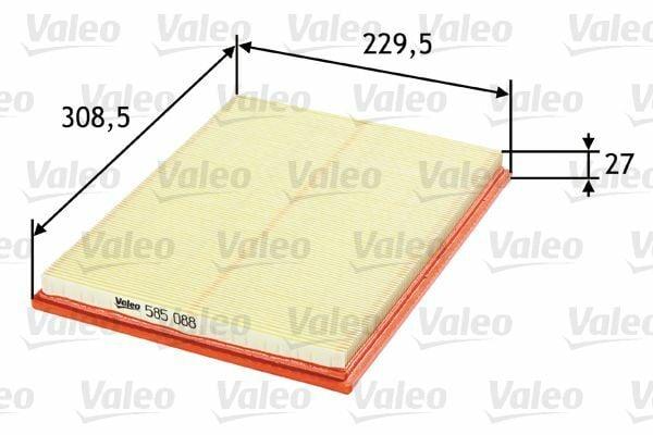 vale0-585088-air-filter-opel-astra-f, opel-astra-f-air-filter-technical-specifications VALEO 585088 Air Filter - Hava Filtresi for Opel Astra F | 12.2 in x 9.06 in x 1.06 in VALEO 585088 Air Filter for Opel Astra F va0leo, air-filter, opel-astra, car-parts, automotive, engine-maintenance, car-owners, opel-owners, replacement-parts, ai-generated