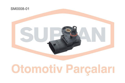 Supsan SM000801 Pressure Sensor Fiat Punto Doblo 13 D Multijet 13 16V 19 JTD 223A9 199A3 188B2 — Vehicle Sensors & Switches