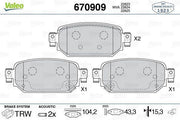 valeo-670909-rear-brake-pads, valeo-brake-pads-component-view VALEO 670909 Rear Brake Pads - Disk Brake System | 4.1 in Width, 1.7 in Height VALEO 670909 Rear Brake Pads valeo, brake-pads, rear-brake-pads, car-owners, mechanics, disk-brake, auto-parts, braking-system, high-quality, ai-generated