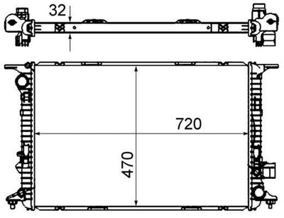 Mahle CR1022000S Water Radiator Vag A8 12-19 — Radiators & Fans