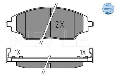 Meyle 0252572218 Brake Pad Chevrolet Aveo T300 11-Front — Brake Pads