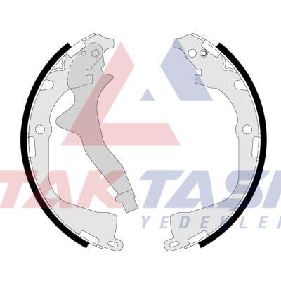 AP AP01134 Brake Shoe Rear Volkswagen Amarok 2.0 BiTDI with Lever 295X57 mm 2010-/ Volkswagen Amarok 2.0 TDI-2010-/ Volkswagen Amarok 2.0 TSI-2010