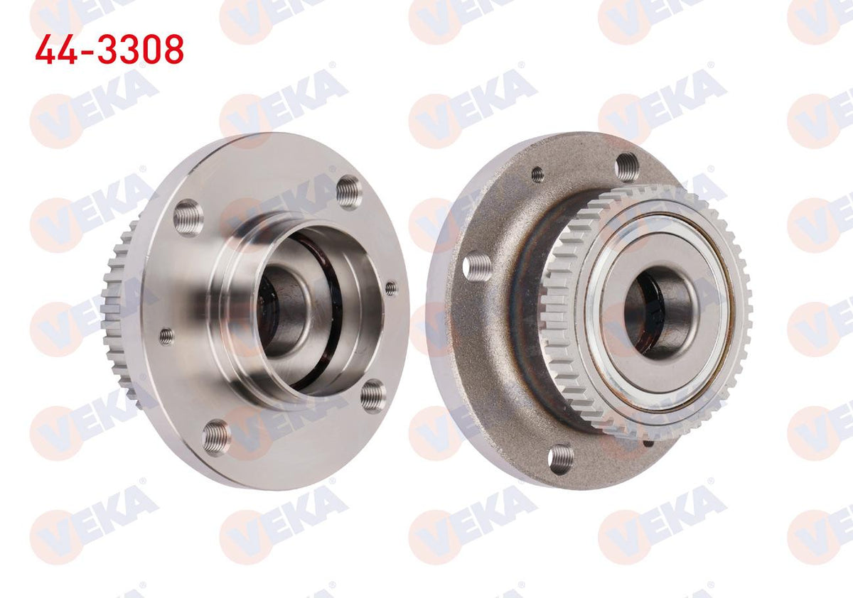 Veka 44-3308 Wheel Hub Left-Right Rear with Bearing Peugeot Partner (5 — Hub Assemblies