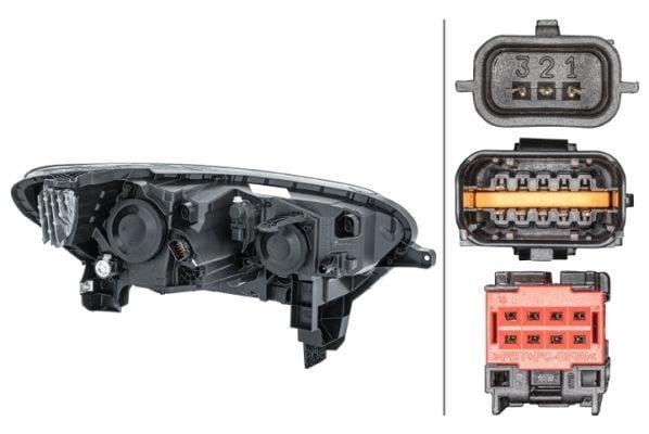 hella kadjar halogen led headlight, left side assembly of HELLA headlight HELLA 1EL011770-851 Halogen LED Headlight for Kadjar | Left Side Assembly | For Car Owners HELLA Kadjar Halogen LED Headlight hella, kadjar, halogen, led, headlight, car-parts, automotive, vehicle-lighting, replacement-parts, ai-generated