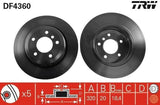 TRW DF4360 Brake Disc - Ventilated Design for BMW 5 Series (E60 & E61) — Brake Rotors & Drums