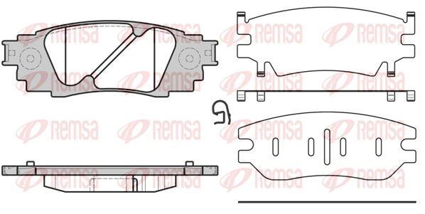 REMSA 1636.10 Brake Pad — Brake Pads