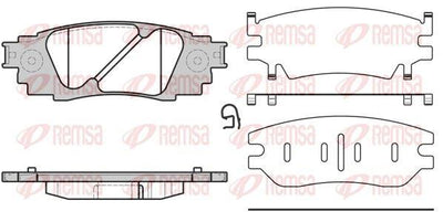 REMSA 1636.10 Brake Pad — Brake Pads