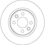 TRW DF4381 Front Brake Disc for Logan I & Logan Station Wagon — Brake Rotors & Drums