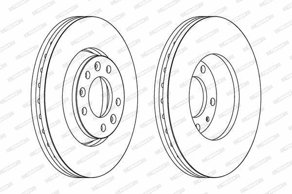 ferodo-ddf1601-front-brake-disc, ferodo-brake-disc-packaging FERODO DDF1601 Front Brake Disc - Vented 280mm for Scudo, Expert, Jumpy III | Set FERODO DDF1601 Front Brake Disc for Scudo, Expert, Jumpy III ferodo, front-brake-disc, vented-brake-disc, scudo-parts, expert-parts, jumpy-iii-parts, car-maintenance, brake-replacement, mechanics-tools, ai-generated