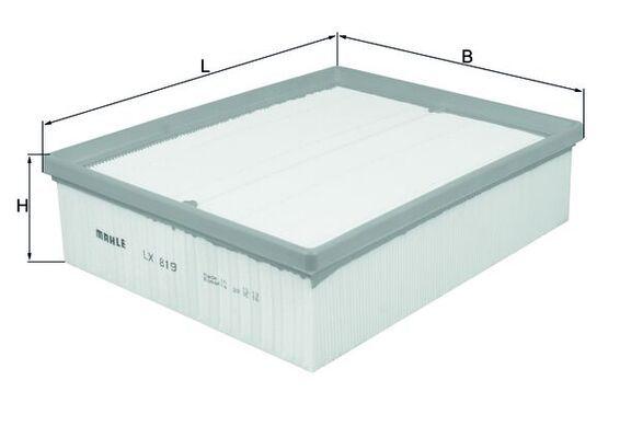Mahle LX819 Air Filter A4 B6/B7 1.8T/3.0/3.2 FSI 1.9/2.5 TDI Quattro 00-08 — Air & Cabin Filters