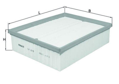 Mahle LX819 Air Filter A4 B6/B7 1.8T/3.0/3.2 FSI 1.9/2.5 TDI Quattro 00-08 — Air & Cabin Filters