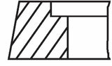 MAHLE Piston Ring Std 82.50 mm - VW Golf III Passat 2.0 — Pistons & Rotating