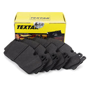 textar 2513301 front brake pads for f-10 f-12, technical specifications of textar brake pads, packaging of textar 2513301 brake pads TEXTAR 2513301 Front Brake Pads - Enhanced Performance for Vehicle Owners and Mechanics | 8.8 in x 5.3 in x 3.5 in TEXTAR 2513301 Front Brake Pads for F-10 / 12 M5 / M6 textar, brake-pads, f-10-f-12, m5-m6, vehicle-maintenance, auto-repair, mechanics, premium-brake-pads, ai-generated, performance-parts