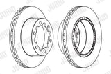 Jurid 569138J - Ventilated Brake Disc for Mercedes Sprinter 906 509 / 515 CDI — Brake Rotors & Drums