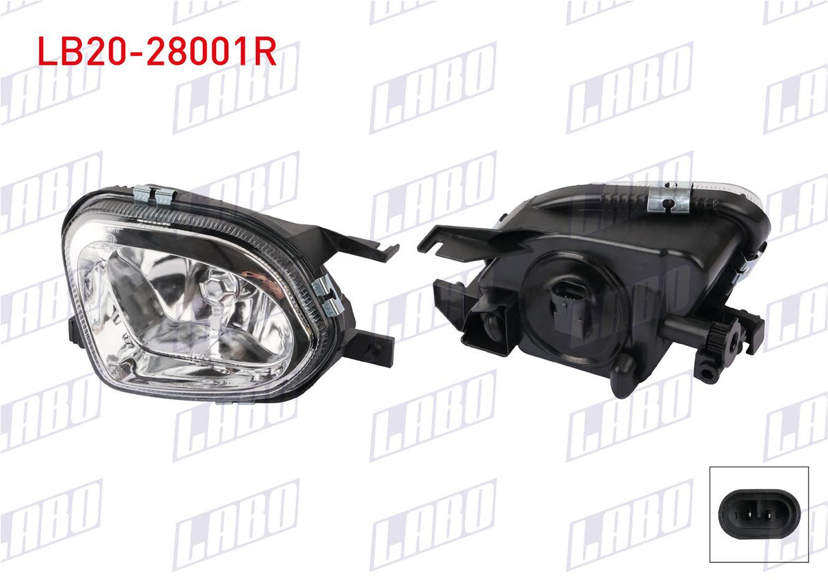 LABO LB20-28001R Fog Headlight Right Mercedes Sprinter 2006-2013 — Headlights