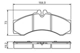 BOSCH 0986424832 Brake Pads - Front/Rear Disc Brake Set