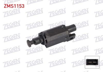Zegen ZMS1153 Brake Light Switch 2 Pin VW Golf II 1.6 83-92 / Golf IV 1.6 97-05 / Passat 1.6 96-00 / Polo 1.6 99-01 / Transporter V 03-11 / Audi A3 1.6 96-03 / Ibiza II 1.6 93-02 / Leon 1.6 99-06 /