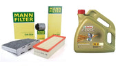 Mann Volkswagen Passat Maintenance Filter Kit, Castrol 5W-30 Oil for Volkswagen Passat, Oil Filter for Volkswagen Passat, Air Filter for Volkswagen Passat, Cabin Filter for Volkswagen Passat Mann Volkswagen Passat 1.4 TSI BlueMotion Maintenance Kit - 5W-30 Oil, Oil Filter, Air Filter, Cabin Filter | 4L Volkswagen Passat Maintenance Filter Kit - Mann volkswagen-passat, maintenance-kit, mann, car-care, filters, castrol-oil, vehicle-maintenance, car-owners, oil-change, ai-generated