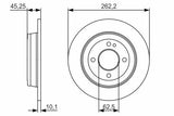 BOSCH Brake Disks - Rear for Accent IV Sedan 10-17 — Brake Rotors & Drums
