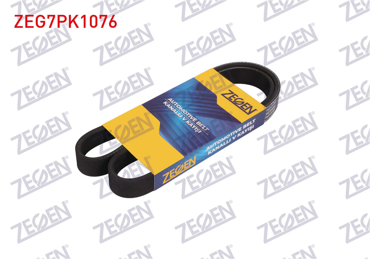 Zegen ZEG7PK1076 V-Ribbed Belt 7Pk1076 Fiat Ducato 2.3 JTD 2001-2006-2.3 Mtjd 2006-/ Alfa Romeo / Lancia — Belts