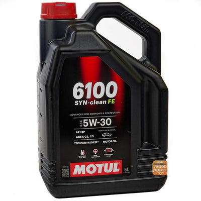 Motul 6100 SYN-Clean FE 5W30 Motor Oil - Advanced Synthetic Oil for Gasoline & Diesel Engines — Fluids & Chemicals