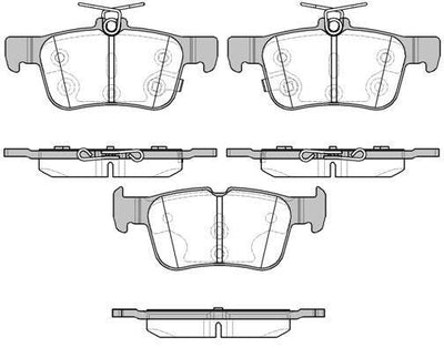 MGA 55725 Brake Pad Rear-(Ford: Focus IV Ecoblue / Ford: Kuga 1.5 Ecoboost / Ford: Galaxy 2.0 TDCi) — Brake Pads