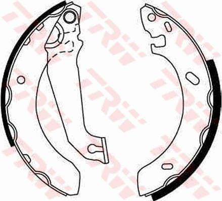 TRW GS6254 Brake Shoe - Precision Fit for Escort Orion 90 — Brake Cables & Hardware