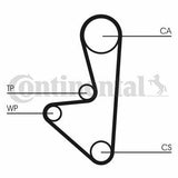 Continental CTAM CT718 Timing Belt - 104 Teeth — Belts