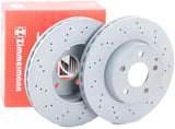 Zimmermann Front Brake Disc Set for Mercedes W204 C220 CDI - Delikli Type — Brake Rotors & Drums