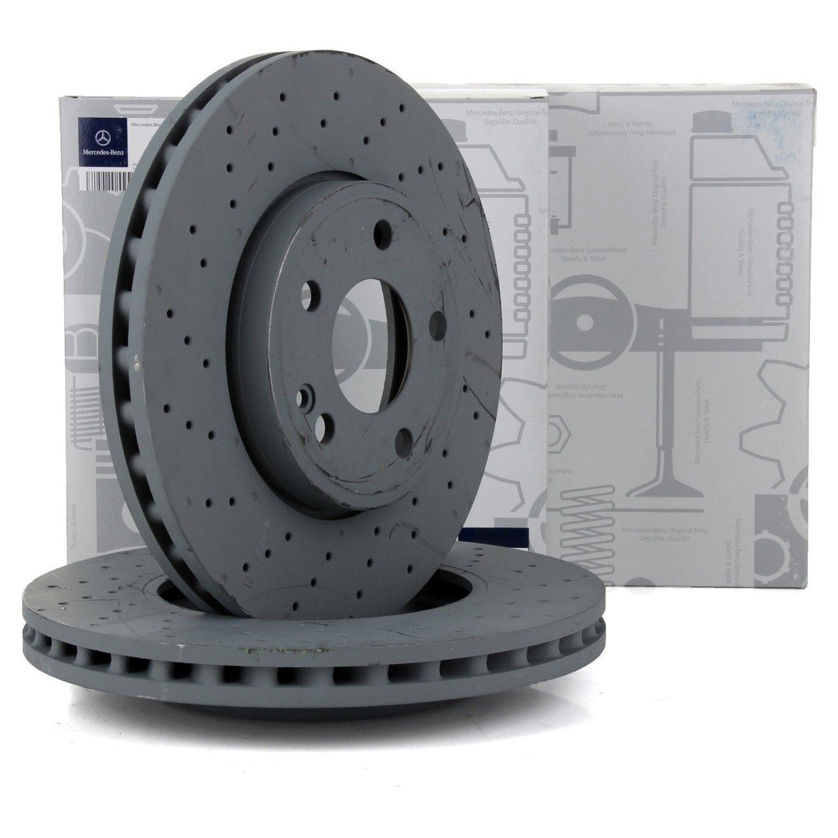 Mercedes-Benz A2464212512 - Front Brake Disc Kit for W176 A180 AMG — Brake Rotors & Drums