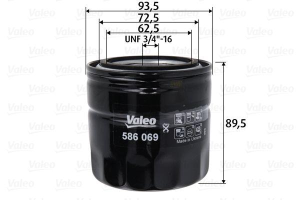 Valeo 586069 Oil Filter Nissan Navara 06-15 2.5 dCi Y25ddti / Skystar 03 / Pathfinder 06- 2.5 dCi / X-Trail 01 — Oil Filters
