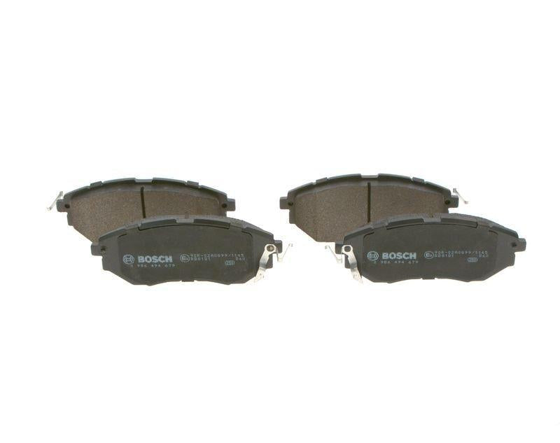 bosch brake pads for legacy forester front view, bosch brake pads technical specifications, high performance brake pads by bosch BOSCH 0986494679 - High Performance Brake Pads for Legacy Forester | 13-Legacy-Forester BOSCH Fren Balata Ön - High Performance Brake Pads bosch, brake-pads, car-parts, legacy-forester, high-performance, mechanics, drivers, auto-accessories, ai-generated, car-maintenance