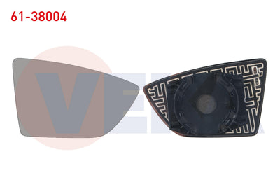 Veka 61-38004 Mirror Glass Right Heated Seat Leon (5F) 2012 — Mirrors