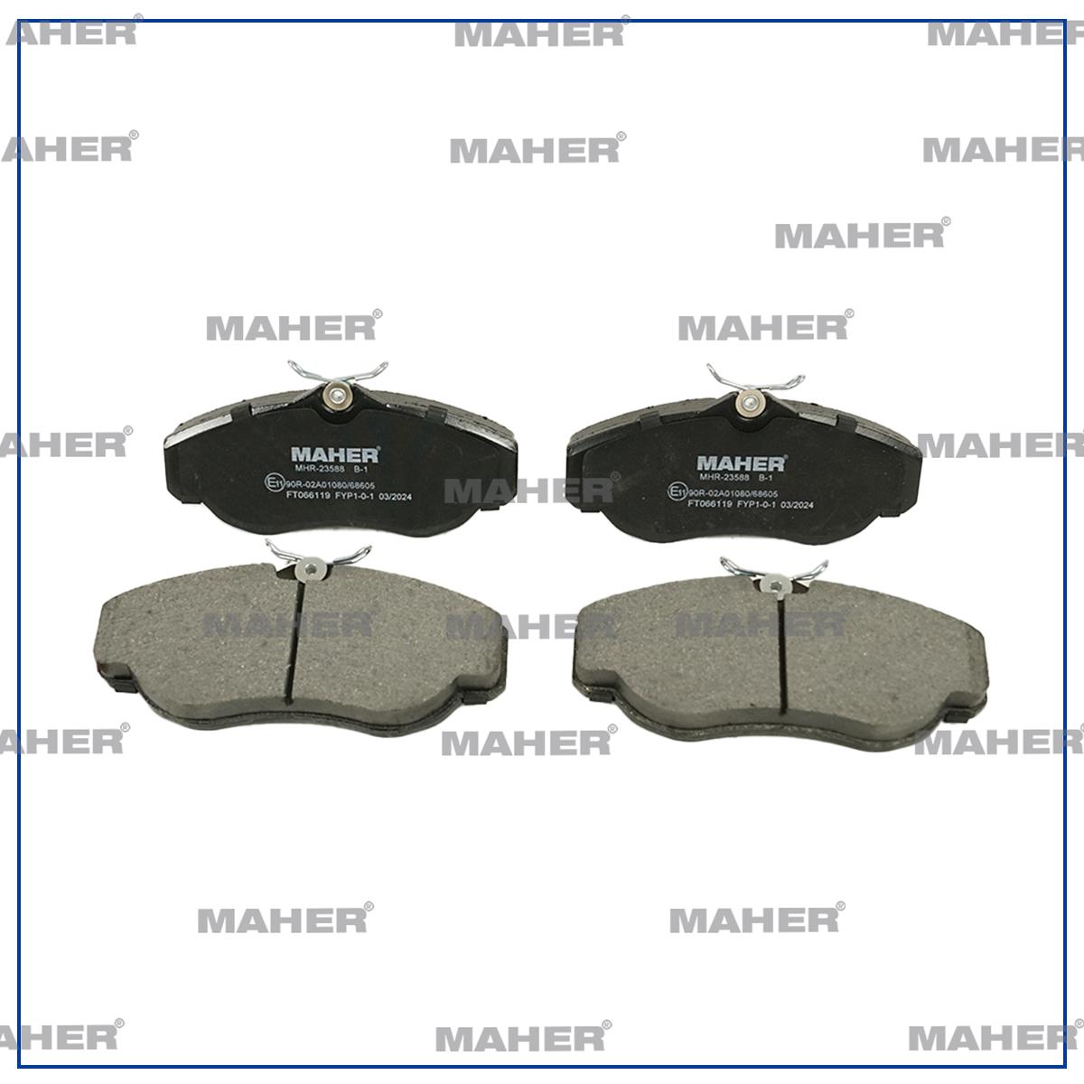 MAHER 23588 Brake Pad Range Rover II 94-02 / Discovery 94-04 Front — Brake Pads