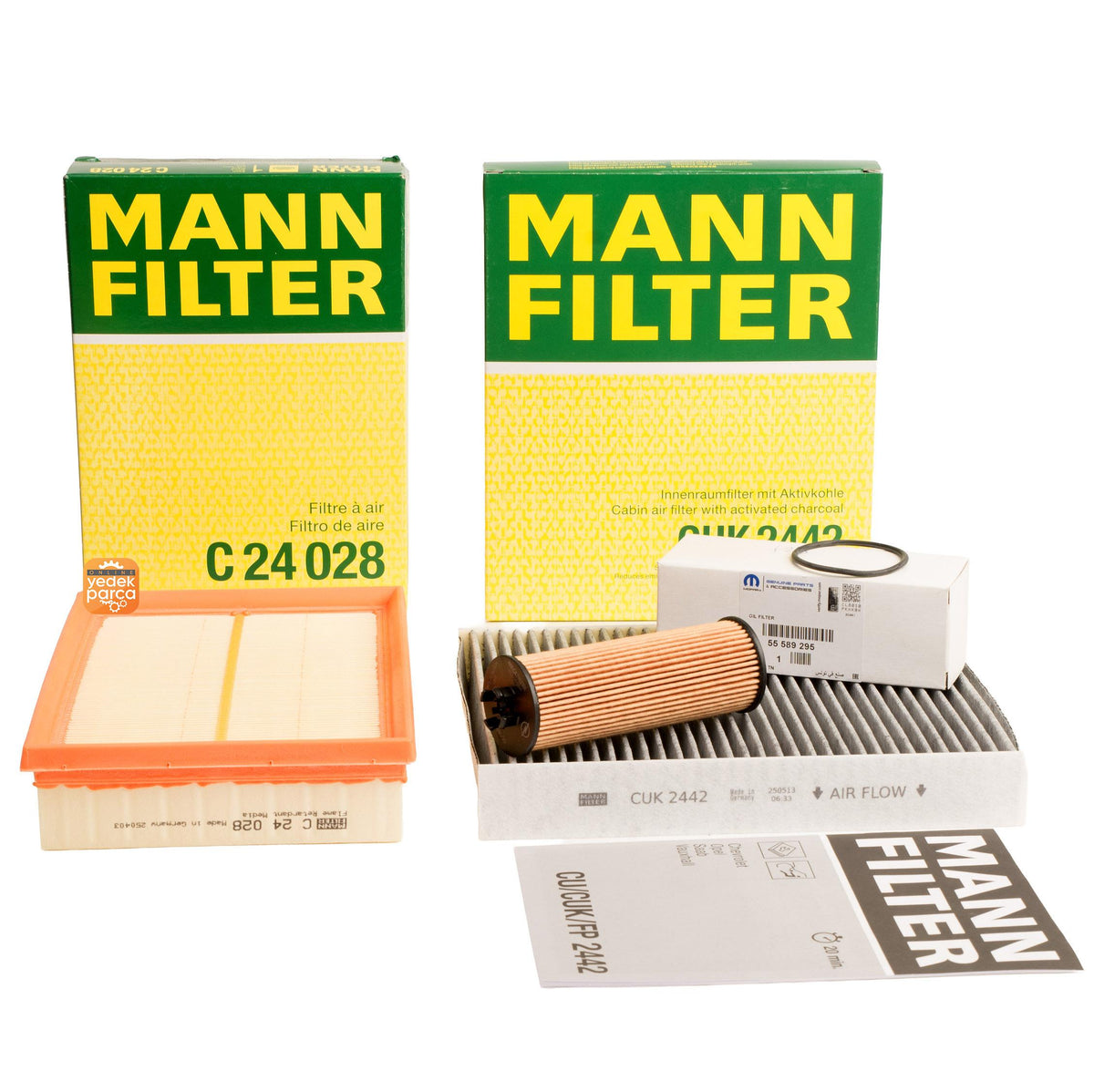 Scheduled Service Filter Set New Aveo T300 1.2-1.4 Automatic Vitese Uygun 2012 — Auto Parts Hall, Maintenance & Service Kits