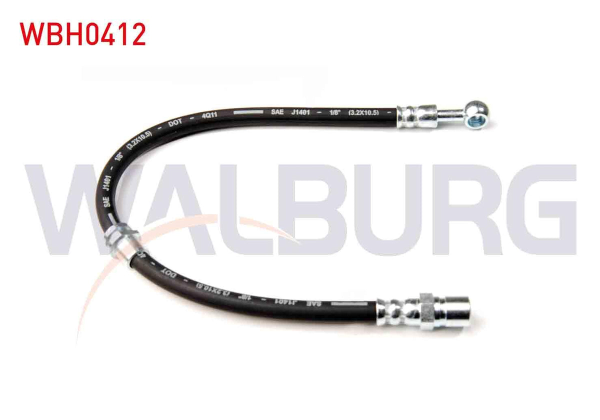 WALBURG WBH0412 Brake Hose Front Right 390mm Chevrolet Lacetti (J200) 2006-2012 / Daewoo Nubira (Klaj) 199 — Brake Hydraulics
