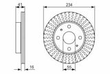 BOSCH Front Brake Disks 0986479592 - Reliable Stopping Power for Justy IV, Cuore VI & VII, and Sirion — Brake Rotors & Drums