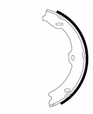 TEXTAR Parking Brake Shoe 221 (91067000) - Reliable Brake Shoes for Vehicles — Brake Cables & Hardware